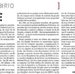Hauly, 50 anos de vida pública e a aprovação da Reforma Tributária