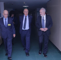 Deputados do Podemos conversam com a nova diretoria da Abrapp