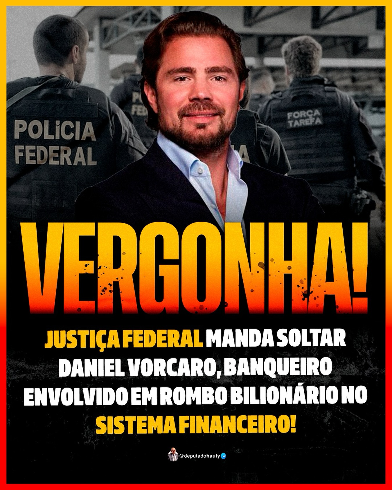 Vergonha! Deputado critica liberdade de  fraudadores do sistema financeiro