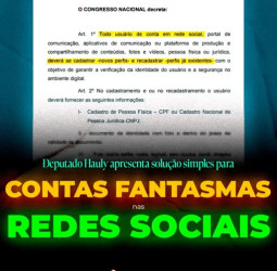 Hauly apresenta solução simples para combater contas fantasmas nas redes sociais