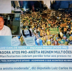 “Queremos uma anistia moderada”, diz deputado Luiz Carlos Hauly sobre projeto no Congresso